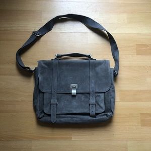 gray timberland messenger bag